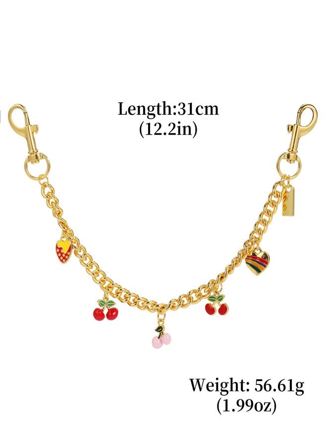 JIMYICLR Cute Bag Chain Charms for Handbag, Gold Purse Extender Chain, Wallet Chain Keychains Purse Charms for Women - Image 5